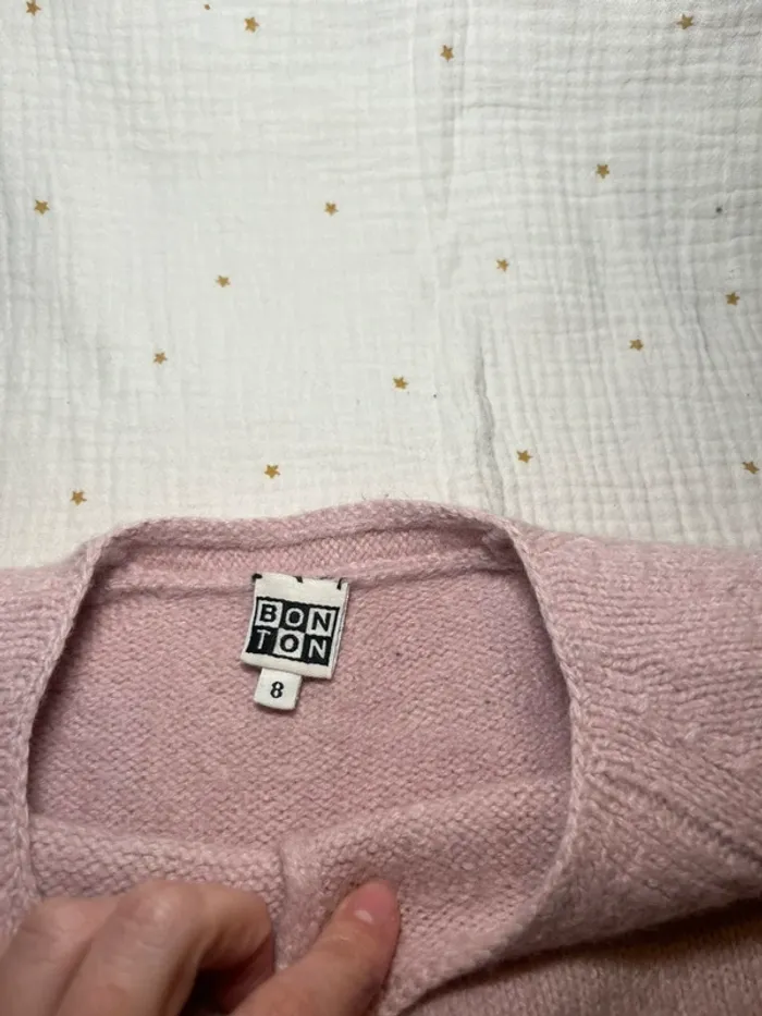 Cardigan rose Bonton - Taille 8 ans - photo numéro 3