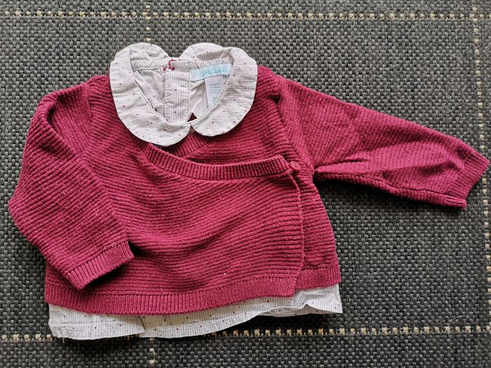 ensemble pull et short rétro t3mois Okaïdi/Obaïbi - photo numéro 2