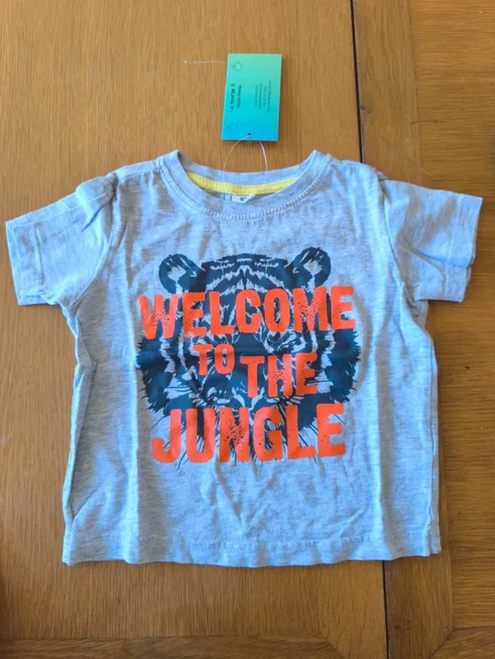 315110 Tee-shirt MC gris garçon 3 ans