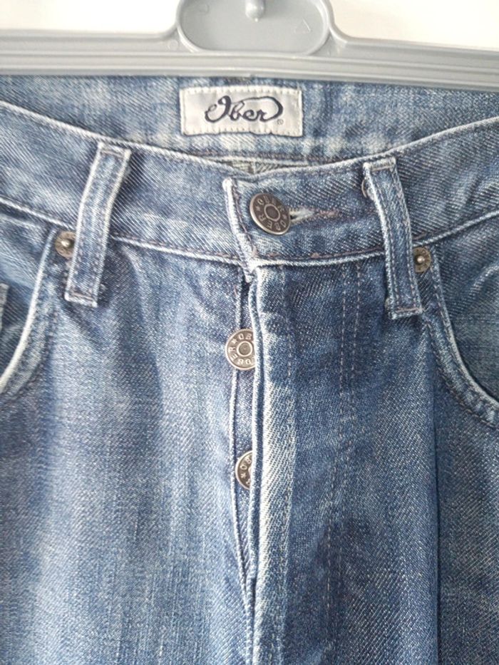 Jeans ober taille 40 w 31 coloris bleu - photo numéro 5