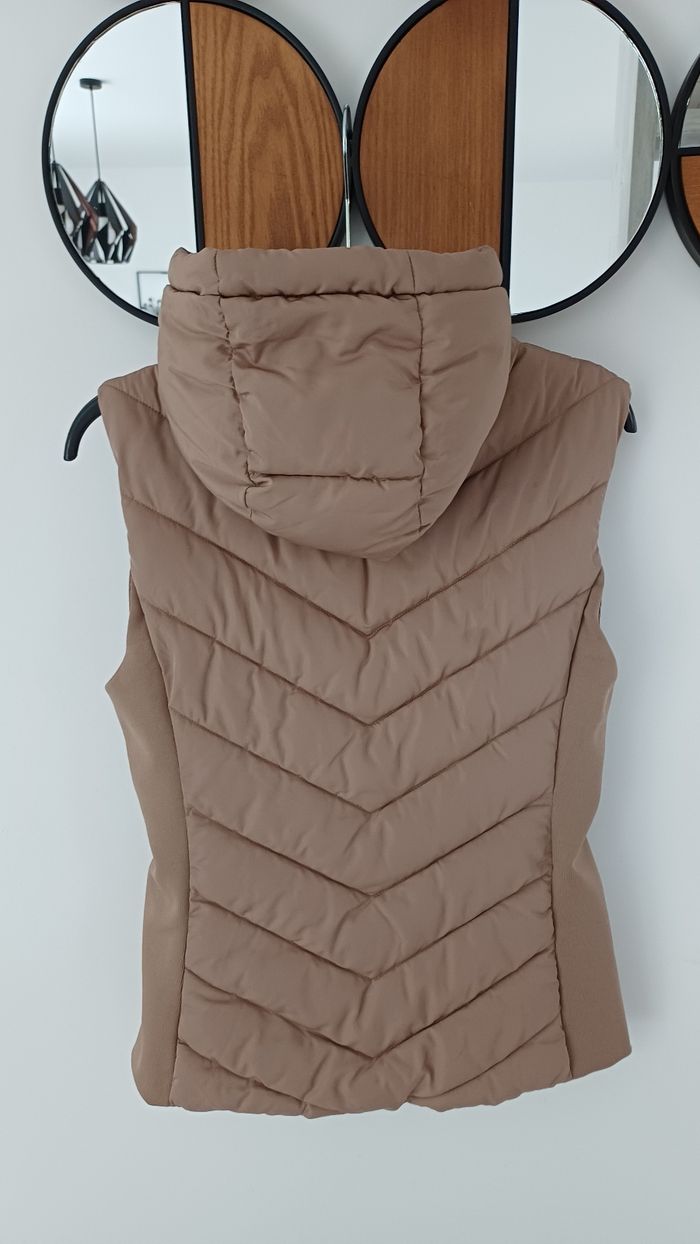 Doudoune sans manche Beige Zara - photo numéro 2