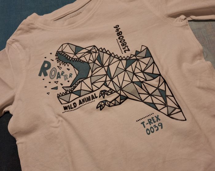 Tee-shirt manches longues Dino In Extenso 5 ans - photo numéro 2