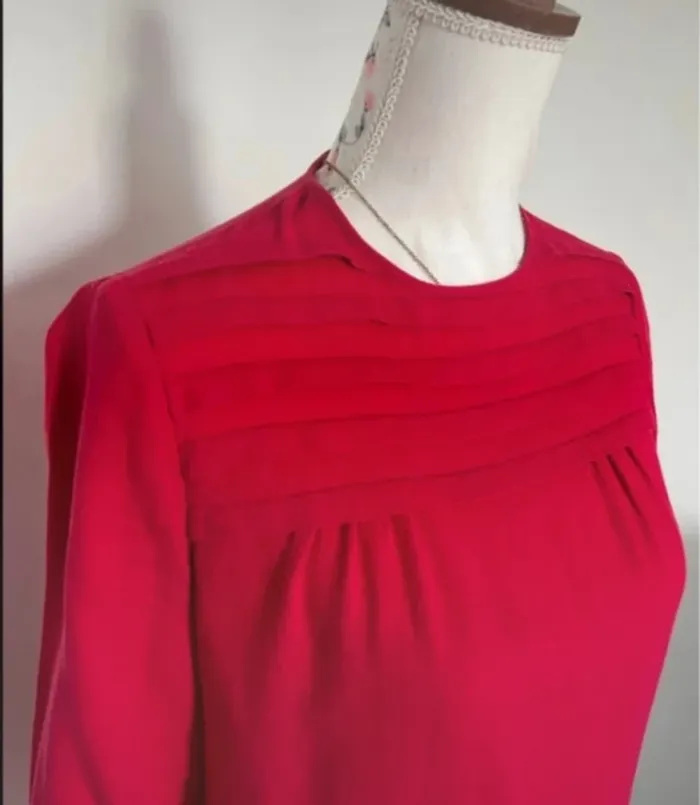 Blouse haut rouge Mango taille S ou 36 - photo numéro 3
