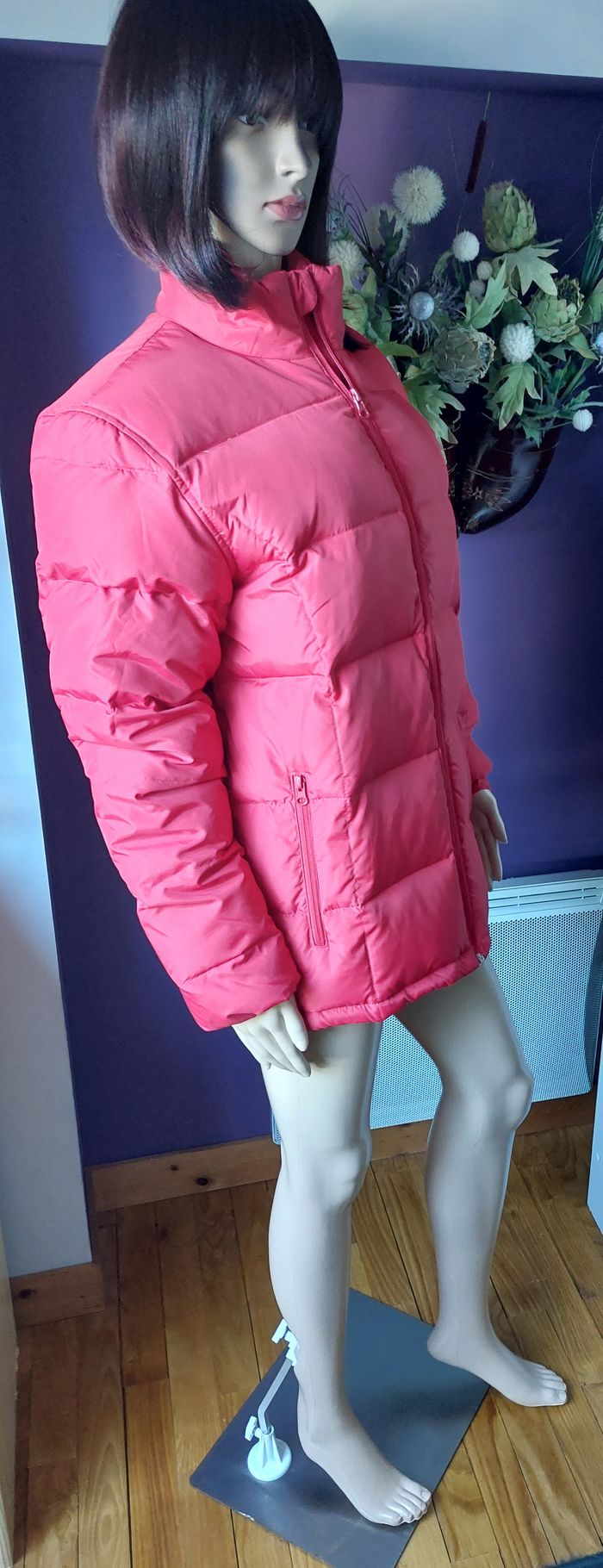 Doudoune / Blouson unisexe rouge – Taille S 36 unisexe - photo numéro 4