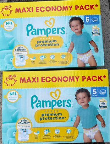 160 couches Pampers Prenium 5 Neuves  