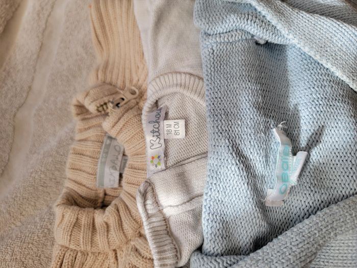 Lot hiver 3 pulls 3 jeans 18 mois garçon - photo numéro 3