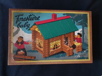 Jeu de construction en bois Forestière baby Jeujura ancien