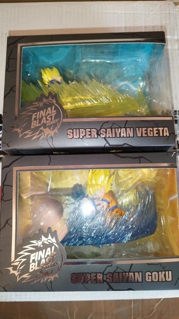 Lot Figurine final blast goku vegeta super saiyan set figure dbz