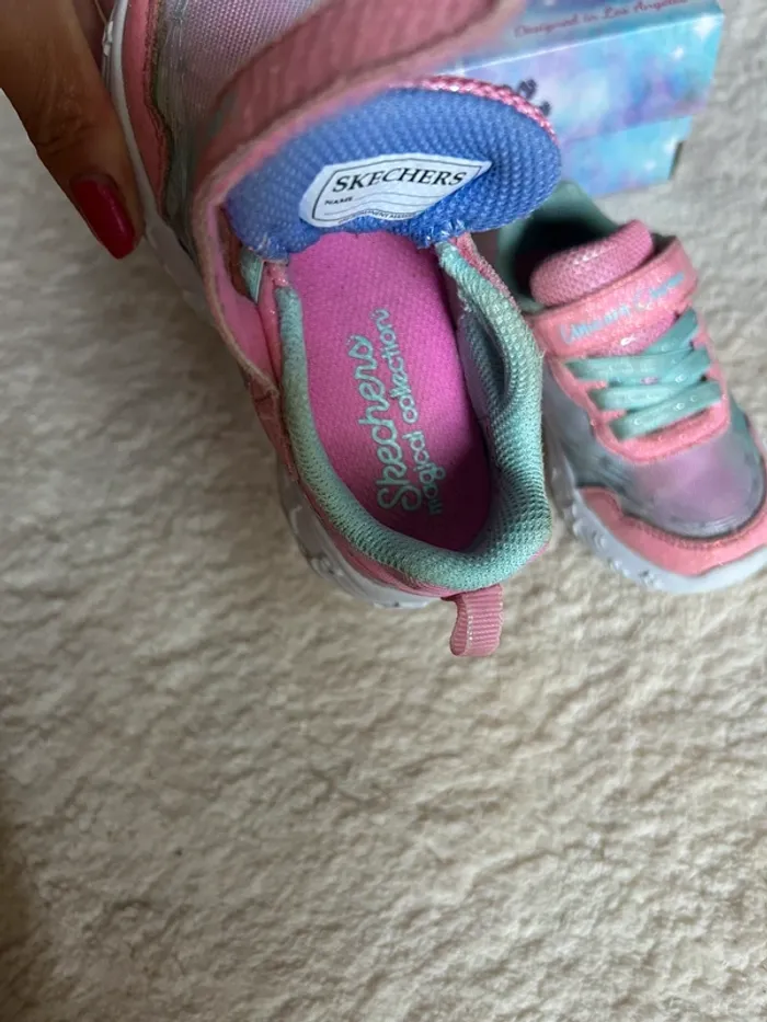 Baskets lumineuses licorne Sketchers fille 23 Tbe - photo numéro 7