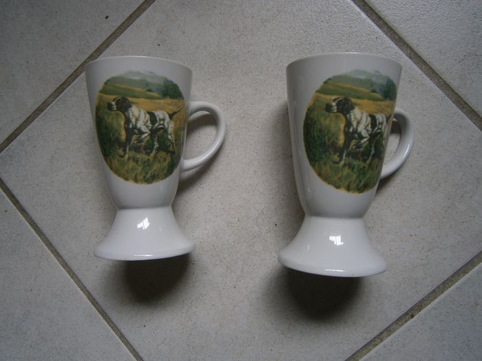 Lot de 2 mazagrans motif "chasse" - photo numéro 2