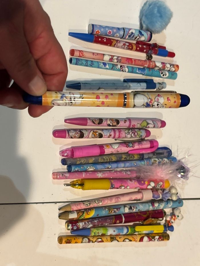 Lot de 18 stylos diddl pour collection - photo numéro 8