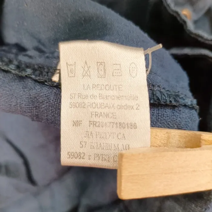 Short bleu Taillissime La Redoute taille 58 coton et élasthanne A851 - photo numéro 11