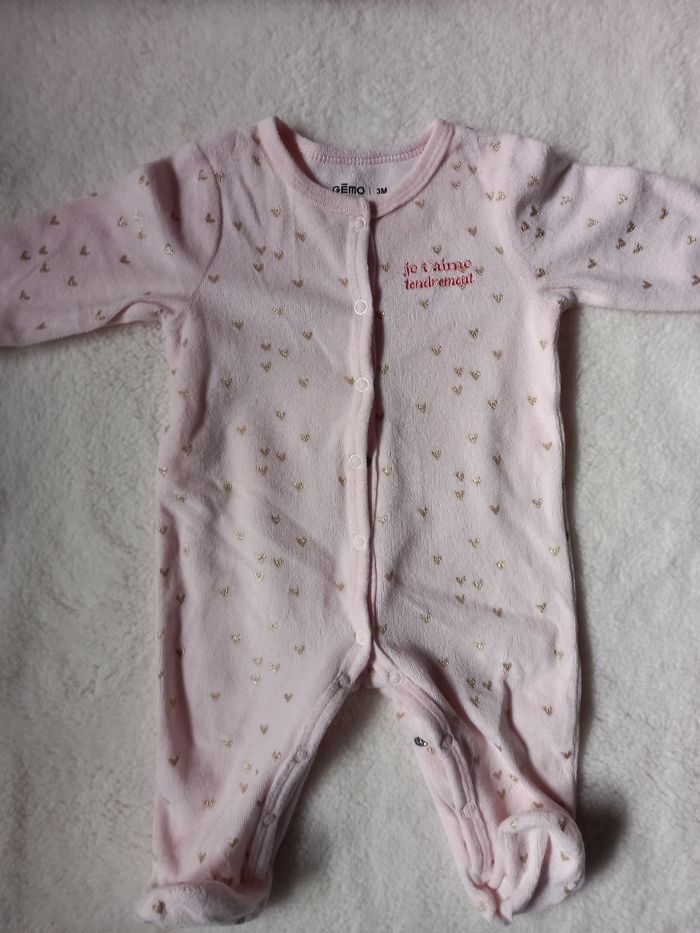 Lot de 10 pyjamas fille 3 mois hiver - photo numéro 9