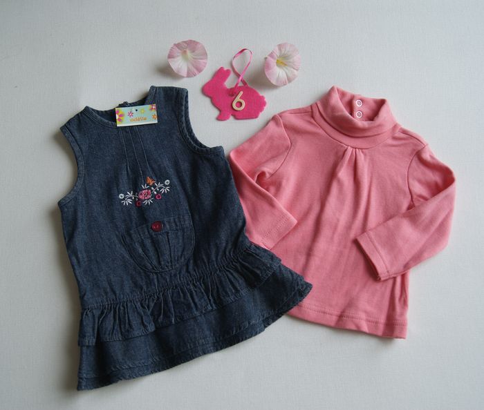 Robe NEUVE + Pull NEUF / à Offrir / avec étiquette / 6 Mois