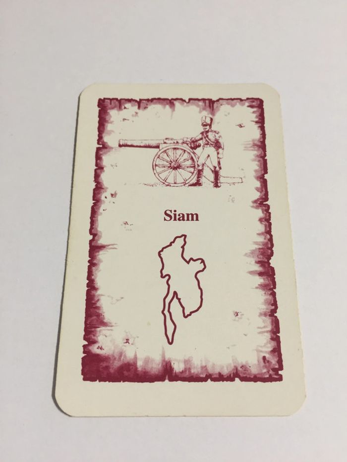 Carte Siam pièce détachée jeu de société Risk la conquête du monde Parker #A54