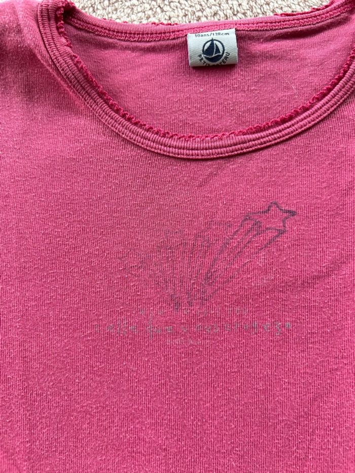 2 t-shirt Petit Bateau 10 ans - photo numéro 7