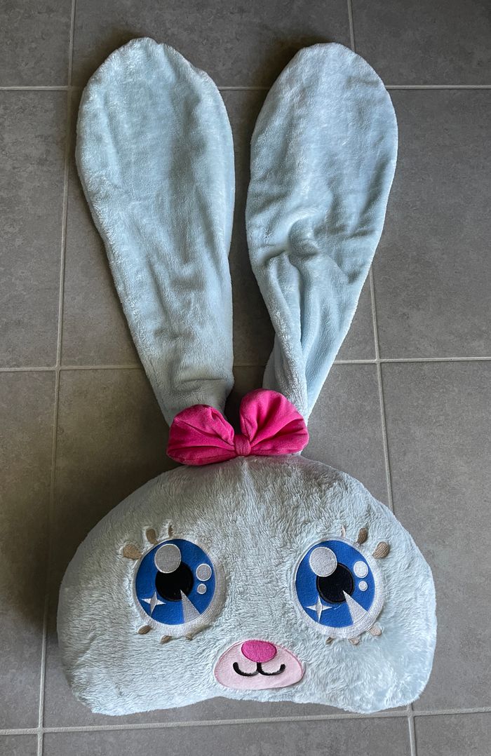 Peluche coussin tête de lapin - photo numéro 9