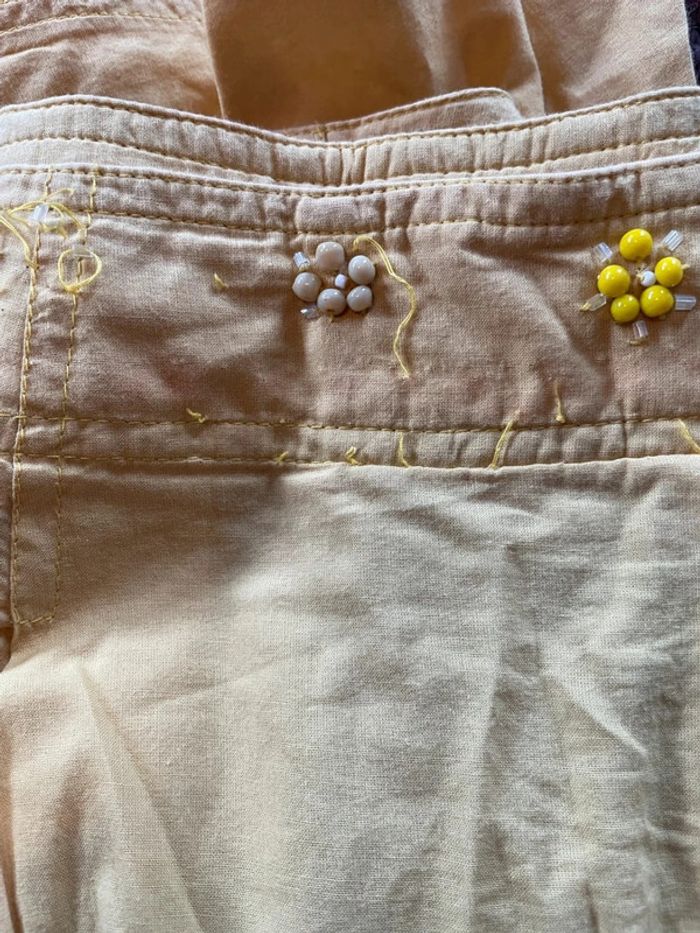 Ensemble jaune fleuri vintage Derhy - photo numéro 6