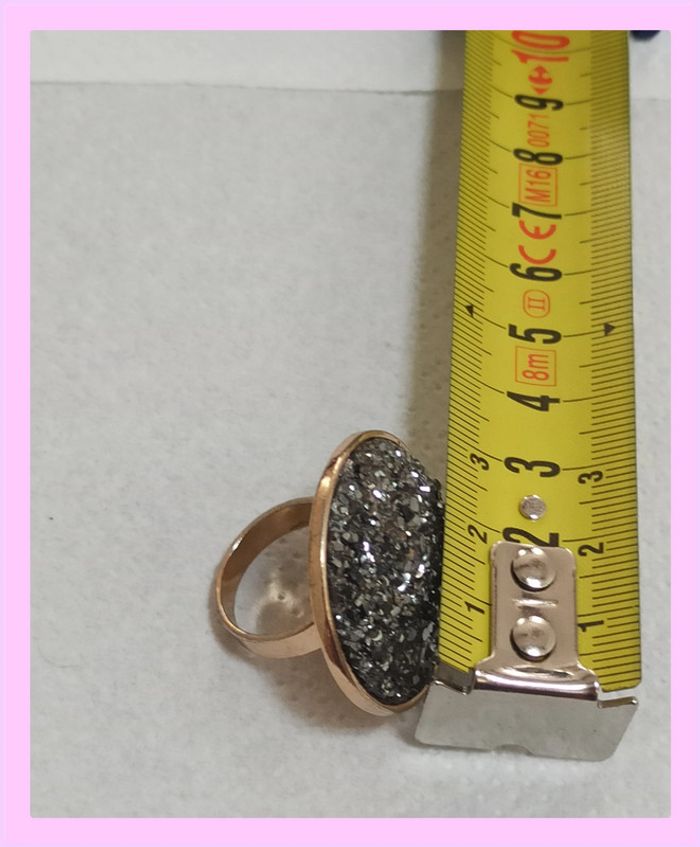 Bague grise argentée - photo numéro 3