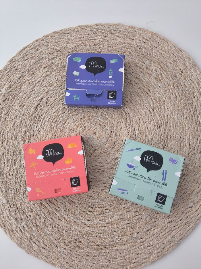 Lot De 3 Jeux De Cartes Mac Donald's "Kit Pour Discuter Ensemble"