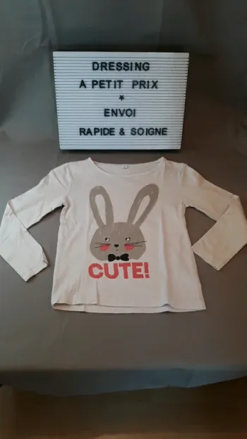 T shirt manche longue 4/5 ans