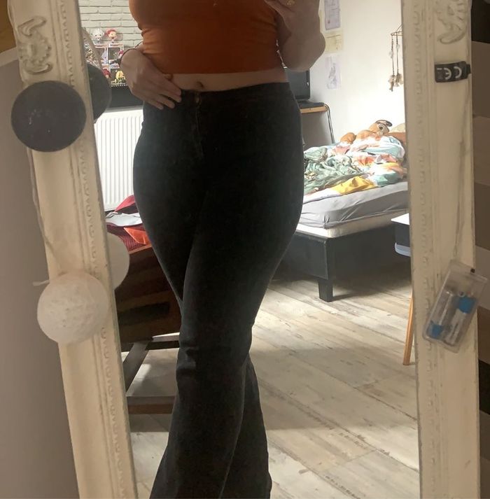 Pantalon noir patte d’éléphant - photo numéro 3