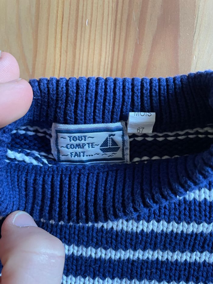 Pull marinière Tout compte fait 6 mois - photo numéro 3