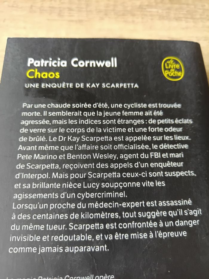 Chaos par Patricia Cornwell - photo numéro 2