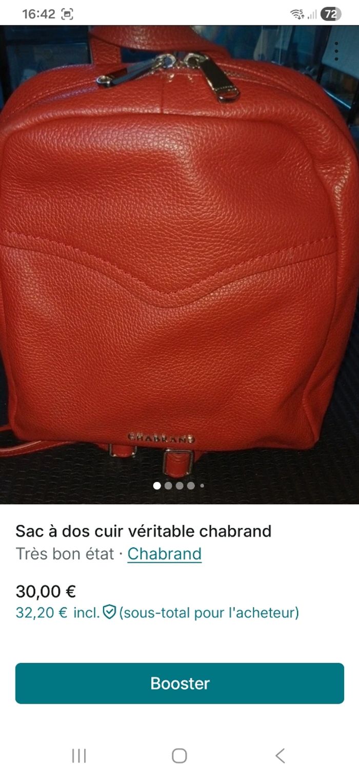 Sac à dos cuir Chabrand