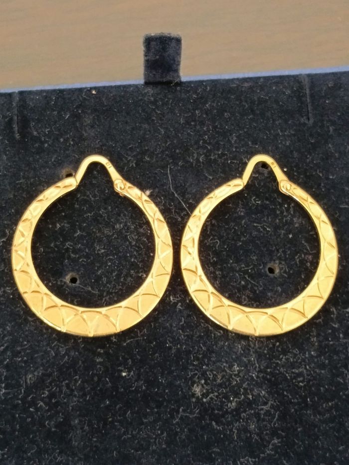 Créoles plaqué or . - photo numéro 2