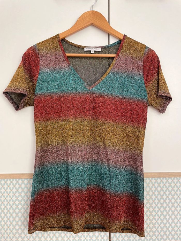 T shirt Les Petites pailleté M