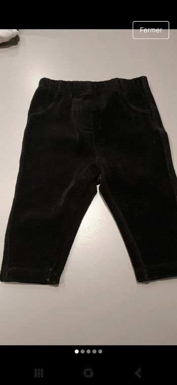 Pantalon velours noir