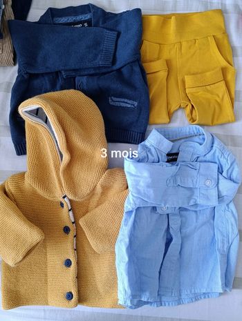 Lot vêtements d'hiver 3 a 6 mois