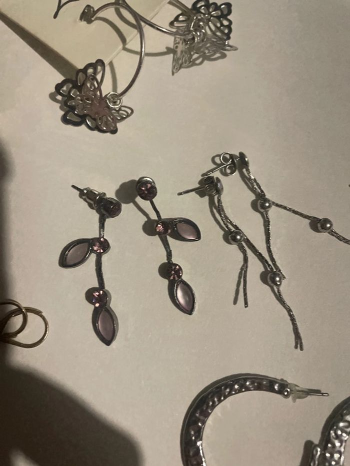 Lot des 7 paire de boucles d’oreilles - photo numéro 4