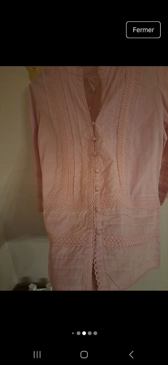 Blouse rose - photo numéro 3