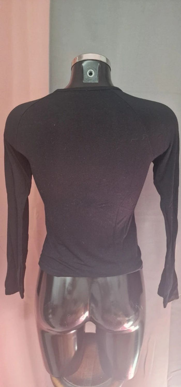 Tee shirt manche longue a sequins - photo numéro 3