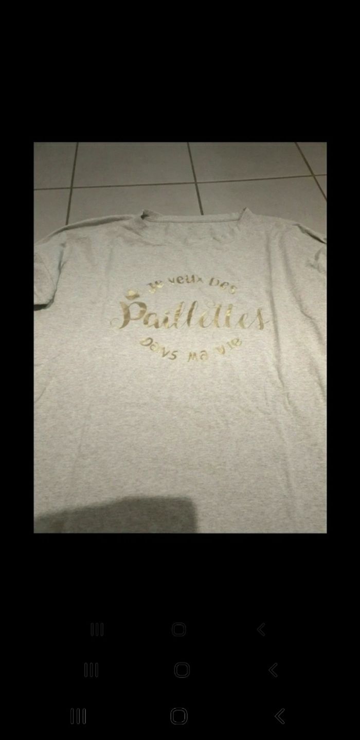 Tunique femme je veux des paillettes dans ma vie L - photo numéro 2