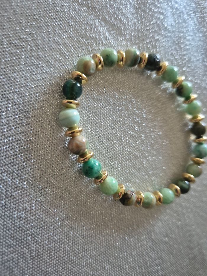 Bracelet perles naturelles 18cm - photo numéro 3
