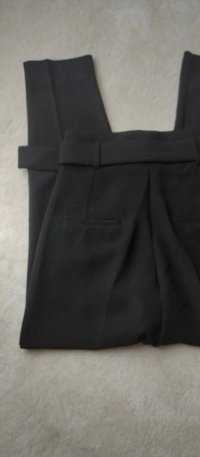 Pantalon à pince ajusté noir Mango Basics 34 avec ceinture - photo numéro 5