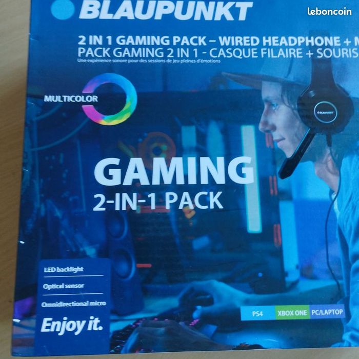 Casque Filaire + Souris Neuf scellé - photo numéro 2