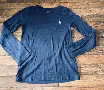 tshirt Ralph Lauren  marine et rose  8 ans