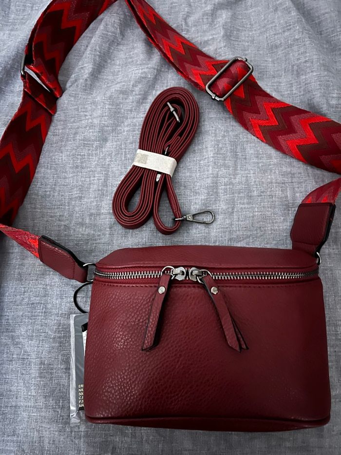 Sac a bandoulière Bordeaux - photo numéro 4