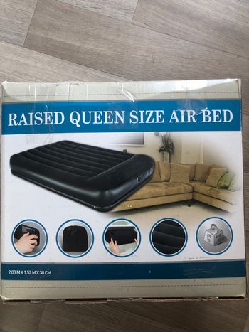 Matelas gonflable Queen Size Raised – Neuf sous blister (Carrefour)
