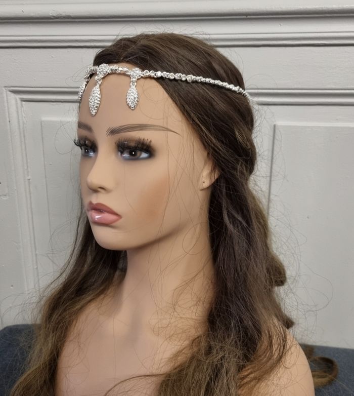 Bijou de tête algérien argenté "Khit El Rouh" - photo numéro 2