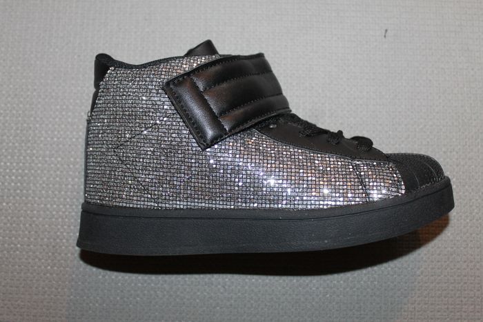 basket à paillettes noir 34