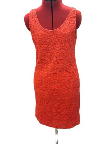 Robe d'été en crochets fins sans manches rouge 40/L