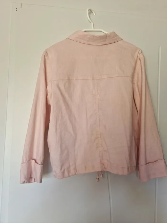 Veste en lin esprit bombers - photo numéro 2