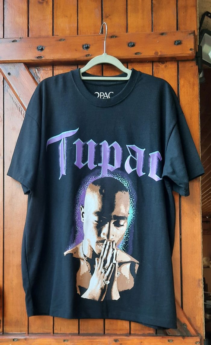T.shirt noir 2Pac, taille M