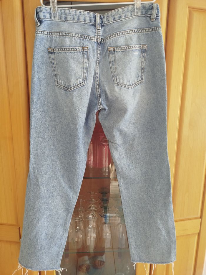 Jean bleu troué évasé taille 36. Pimkie - photo numéro 2