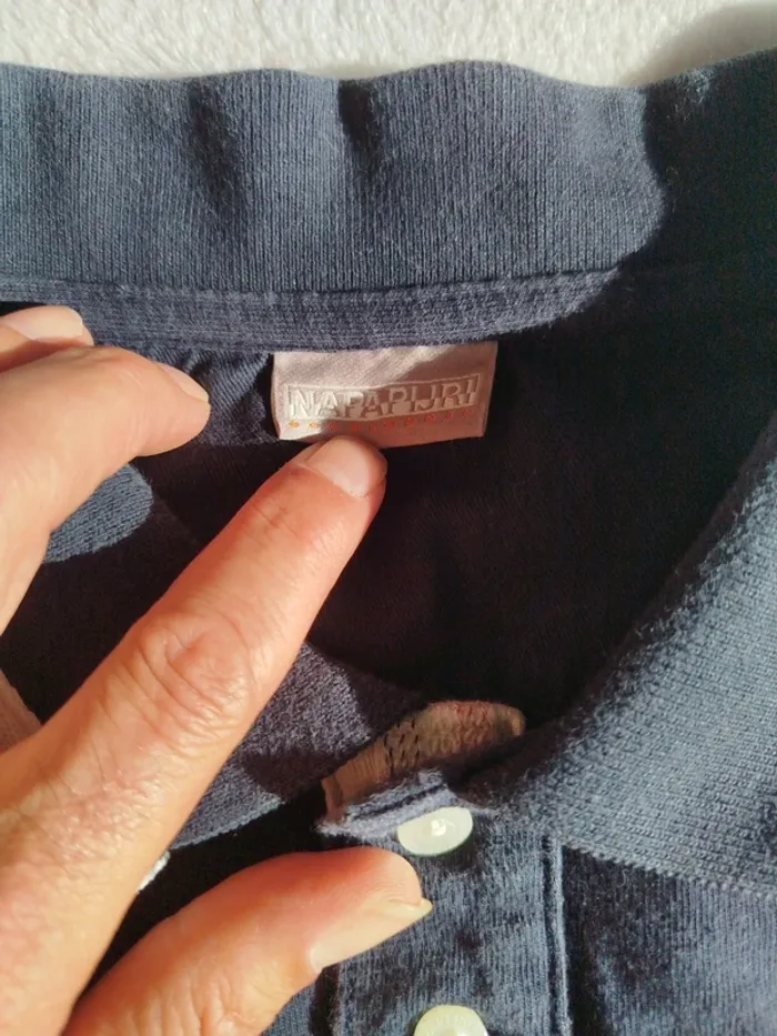 Polo manches longues vintage Napapijri taille XL - photo numéro 3